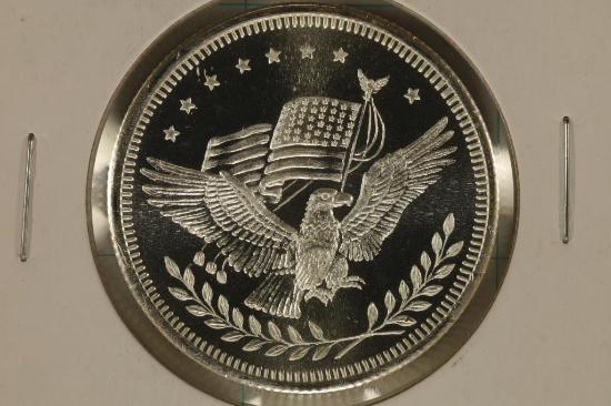 1 TROY OZ .999 FINE SILVER UNC ROUND SILVER