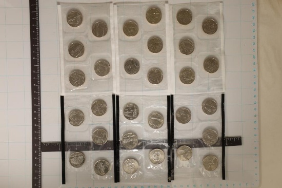 6-US STATE QUARTER SETS FROM US MINT SETS: 1999-D,