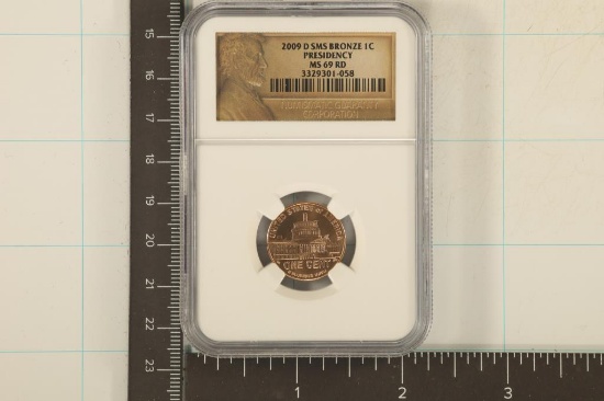 2009-D SMS PRESIDENCY LINCOLN CENT NGC MS69RD