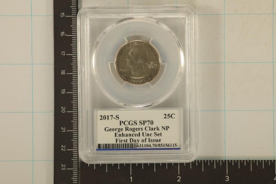 2017-S GEORGE ROGERS CLARK N.P. QUARTER PCGS