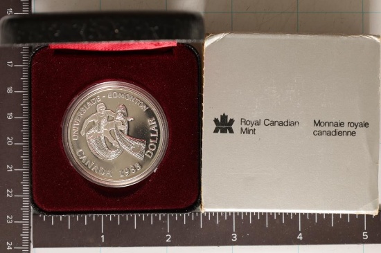 1983 CANADA PF SILVER EDMONTON $ .3750 OZ. ASW