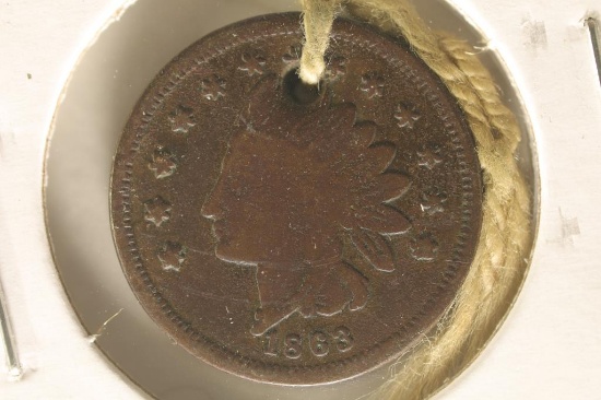 1863 CIVIL WAR TOKEN STORE CARD: J. P. FORNSHELL