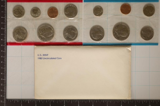 1980 US MINT SET (UNC) P/D/S (WITH ENVELOPE)
