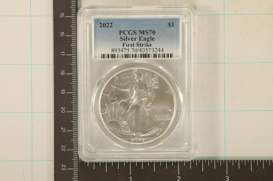 2022 1 OZ. AMERICAN SILVER EAGLE PCGS MS70