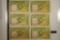 6-VIETNAM BILLS: ALL 5 DONG, ONE MISSING A CORNER