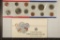 1988 US MINT SET (UNC) P/D (WITH ENVELOPE)