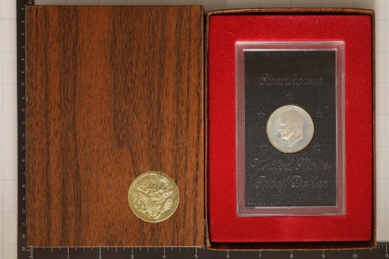 1972-S IKE SILVER DOLLAR (BROWN PACK)
