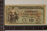 SERIES 481 US TEN CENT MILITARY PAYMENT CERT.