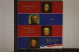 2009 US PRESIDENTIAL DOLLAR 8 COIN UNC SET SEALED