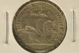 ERROR 1943 PORTUGAL SILVER 2 1/2 ESCUDOS .0731