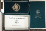 1990-P PROOF EISENHOWER SILVER DOLLAR IN BOX