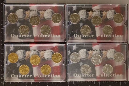 2000 US 50 STATE QUARTERS PROOF SETS WITH BOXES