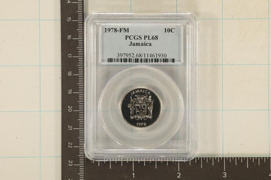 1978-FM JAMAICA TEN CENTS PCGS PL68