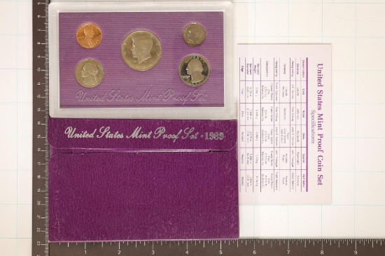 1989 US PROOF SET (WITH BOX) & WITH CERTIFICATE
