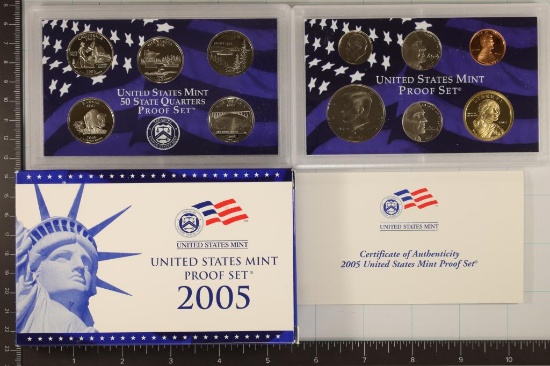 2005 US PROOF SET (WITH BOX) & WITH CERTIFICATE