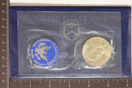 1973 IKE SILVER DOLLAR UNCIRCULATED (BLUE PACK)