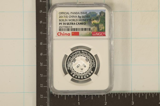 2017 SILVER 8GRAM CHINA PANDA NGC PF70 ULTRA CAM