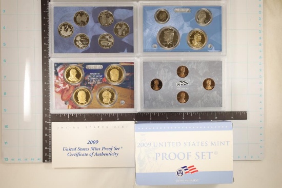 2009 US PROOF SET (WITH BOX) 18 PIECES AND