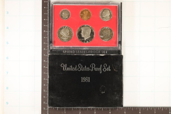 1981 US PROOF SET (WITH BOX)