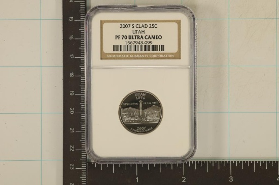 2007-S UTAH STATE QUARTER NGC PF70 ULTRA CAMEO