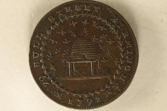1792 CONDER TOKEN. THEY R MOSTLY 18TH CENTURY