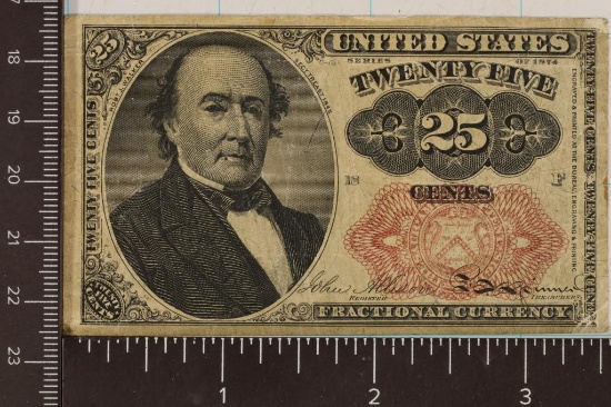 1874 25 CENT US FRACTIONAL CURRENCY