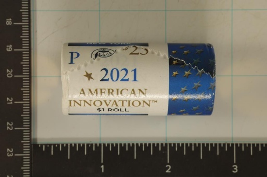 2021-P SOLID DATE $25 ROLL OF AMERICAN INNOVATION