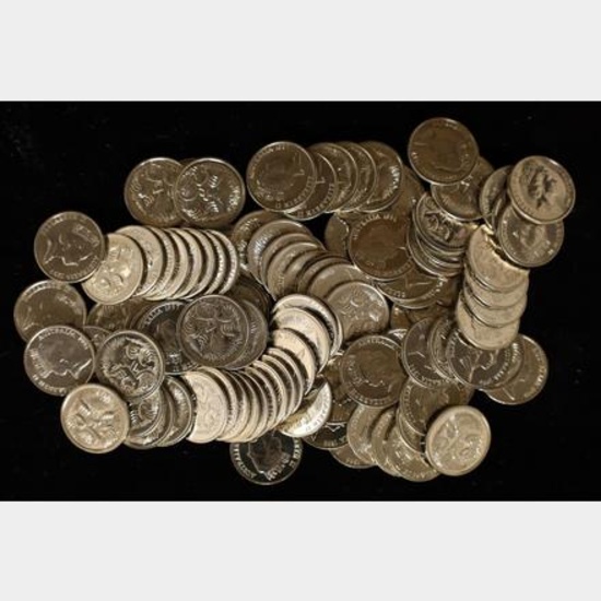 100 AUSTRALIA BU 1990'S - 5 CENT COINS