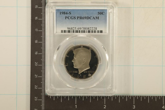 1984-S KENNEDY HALF DOLLAR PCGS PR69 DCAM