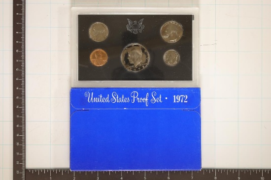 1972 US PROOF SET (WITH BOX) AND
