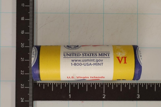 2009-P $10 ROLL OF US VIRGIN ISLANDS BU QUARTERS