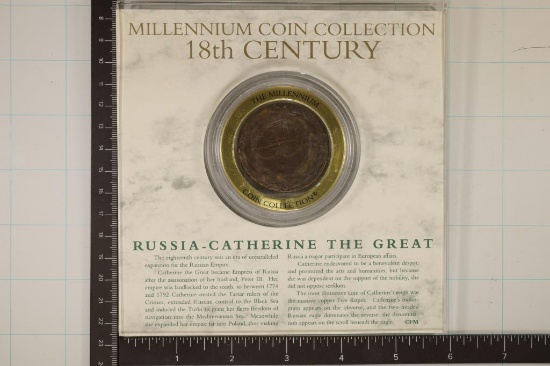 1773 RUSSIA 5 KOPECK LARGE SIZE COIN FROM THE