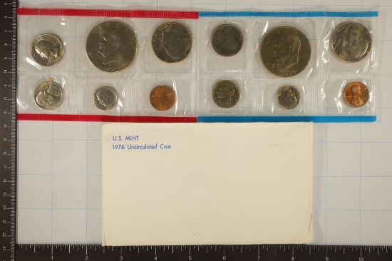 1976 US MINT SET (UNC) P/D (WITH ENVELOPE)