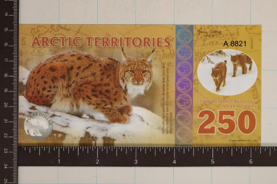 2017 ARCTIC TERRITORIES 250 POLAR DOLLARS CU