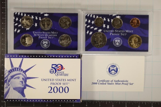 2000 US PROOF SET (WITH BOX) AND