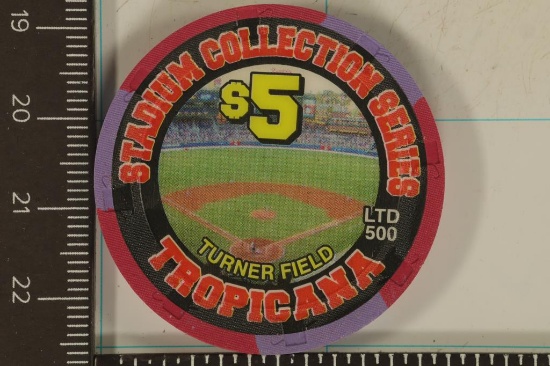 $5 CASINO CHIP TROPICANA "DOG DAYS OF SUMMER"
