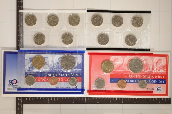 2002 US MINT SET (UNC) P/D (WITH ENVELOPE)