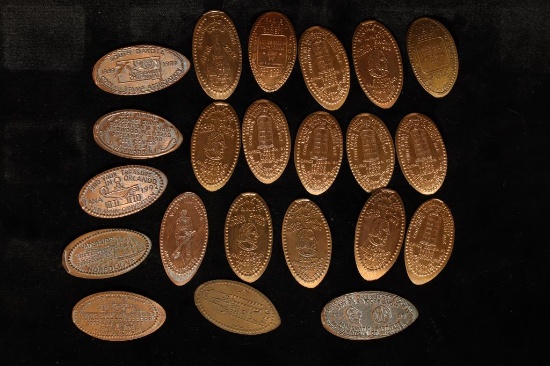 22 ELONGATED CENT LINCOLN CENTS: 1992