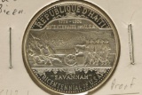 1974 REPUBLIC OF HAITI .925 SILVER 25 GOURDES