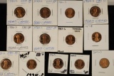 18 PROOF LINCOLN CENTS: 1983-2005, 6 ARE HEAVY