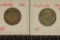 1941 & 1943-S AUSTRALIA SILVER 1 SHILLINGS .336