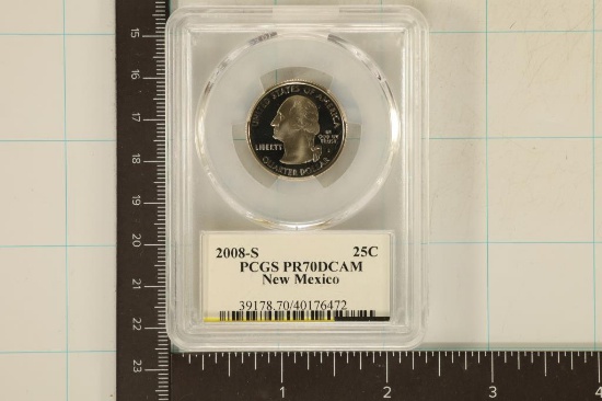 2008-S NEW MEXICO QUARTER PCGS PR70 DCAM