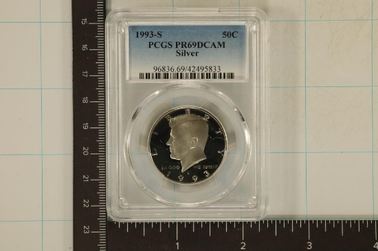 1993-S SILVER KENNEDY HALF DOLLAR PCGS PR69 DCAM