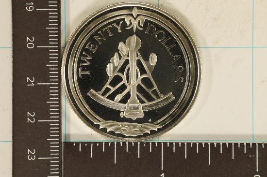 19.09 GRAMS PF STERLING SILVER 1985 BRITISH VIRGIN