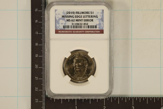 ERROR 2010 MISSING EDGE LETTERING FILLMORE US $1