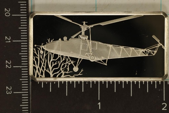 .94 TROY OZ. PROOF STERLING SILVER HELICOPTER
