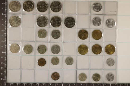 30 IRELAND COINS: DATED FROM 1959-1978. 2-1