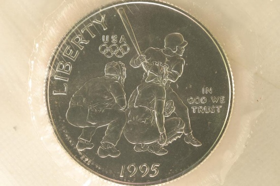 1995-S US HALF DOLLAR "BASEBALL" ATLANTA OLYMPIC