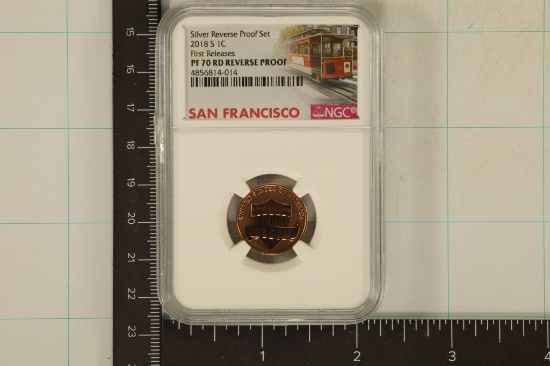 2018-S LINCOLN SHIELD CENT NGC PF70 REVERSE PF