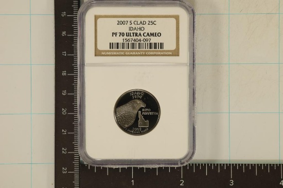 2007-S CLAD IDAHO QUARTER NGC PF70 ULTRA CAMEO